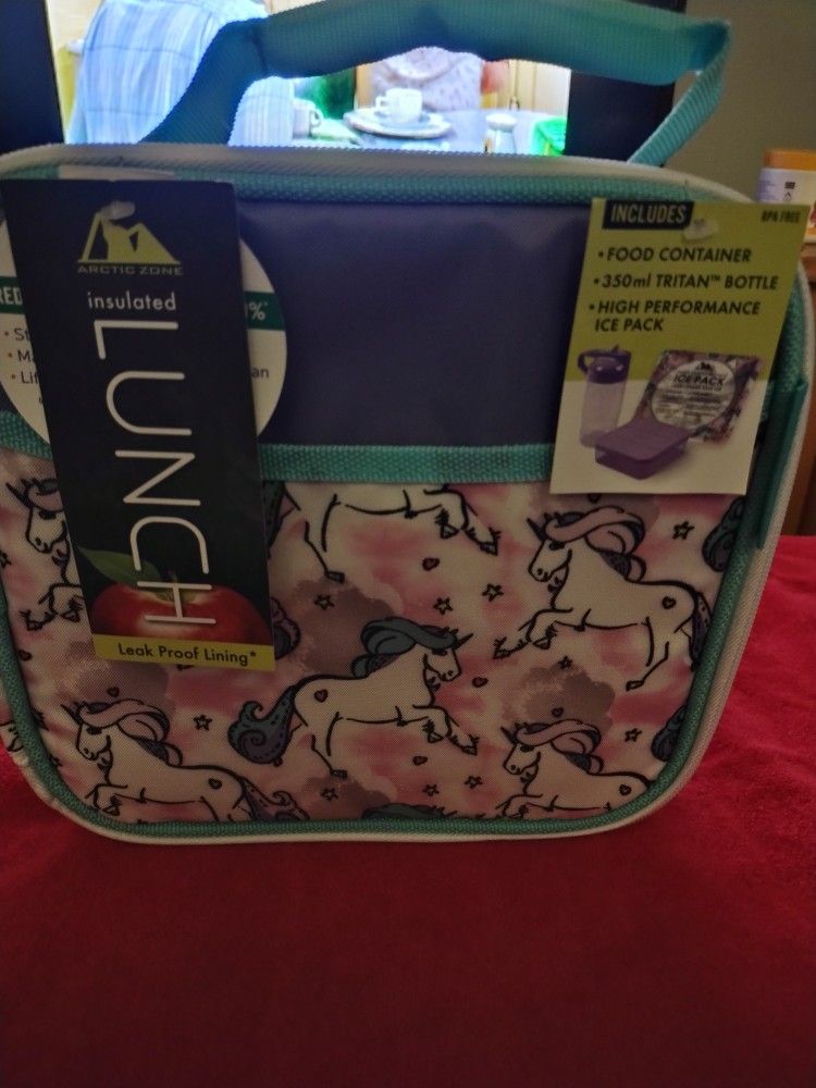 New Arctic Zone Insulated Unicorn Lunch Box Combo 