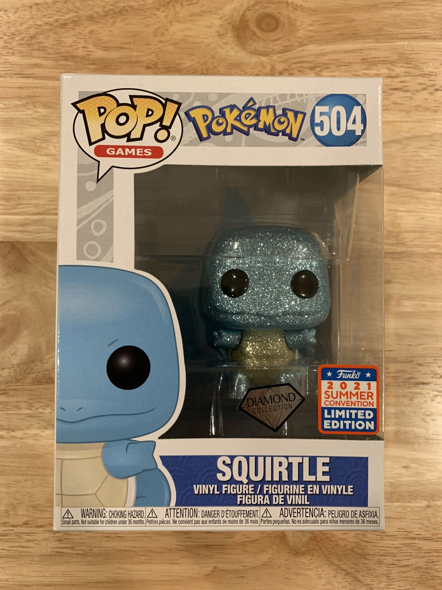 Funko Pop! Pokémon - 504 - Squirtle - Diamond Collection