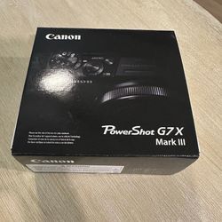 Canon G7x mark III. 