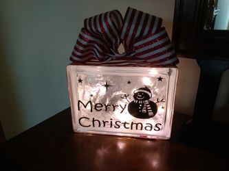 Christmas lighted block - various designs