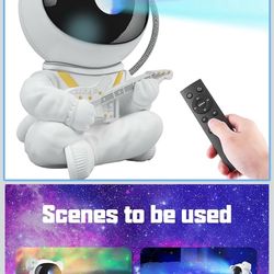 Astronaut Galaxy Nightlight Projector