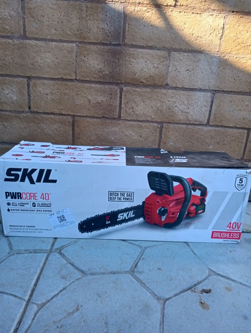 Skil 40v 14" Brushless Battery Chainsaw