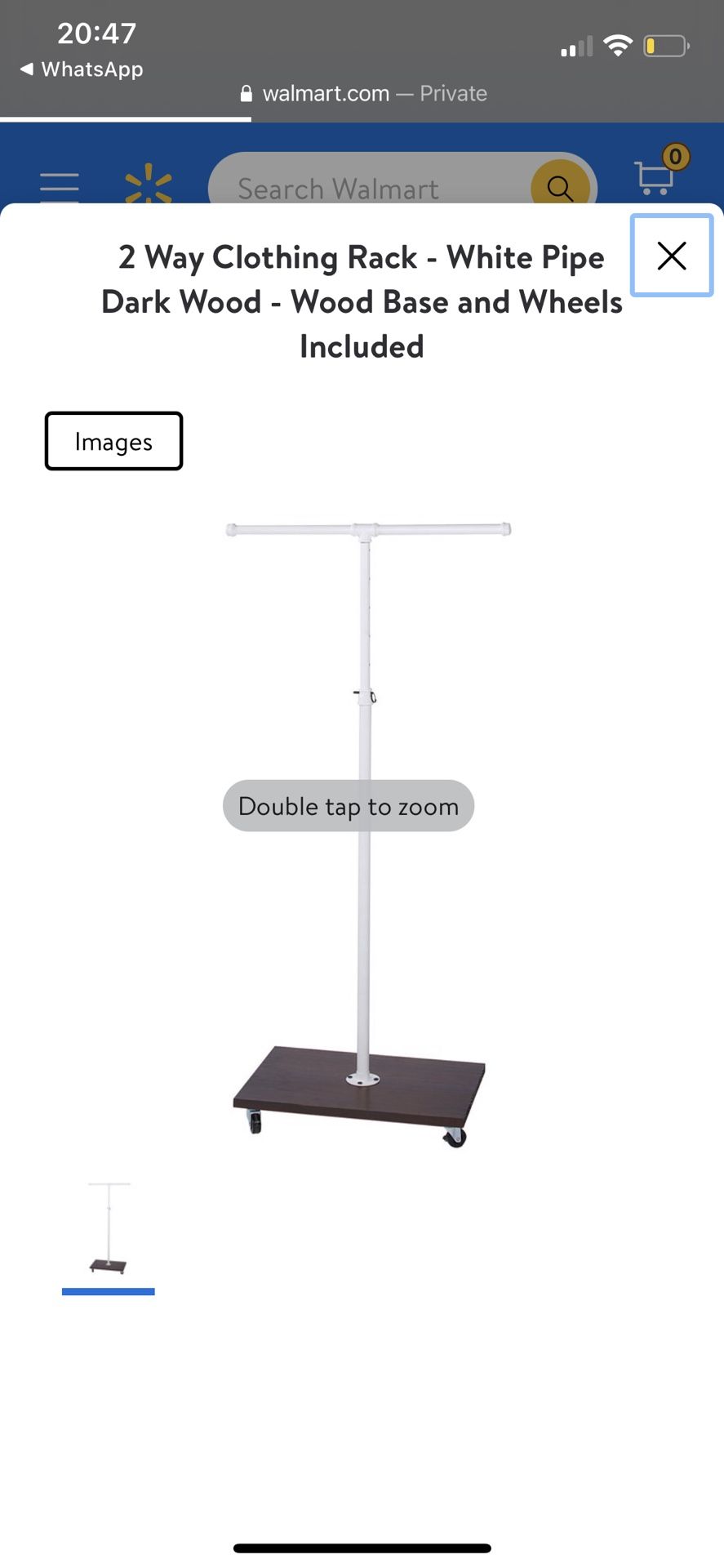 SSWBasics 2 Way Clothing Rack