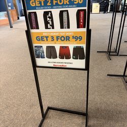Retail poster display stand