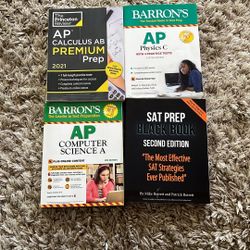Set Of Barrons, Princeton Review, SAT Black Book For High School Study