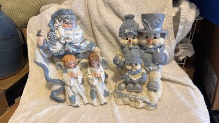 Christmas deco figures. 2 ea