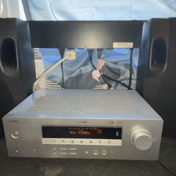 Yamaha receiver & 2 sony voice speakers 
