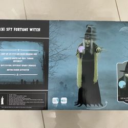 Fortune Witch 5ft Animatronic Halloween Decoration