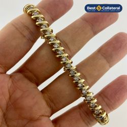 14k Gold 3 Carat Diamond Tennis Bracelet 