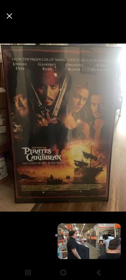 Original movie posters pirates of the Caribbean & the lord of the rings