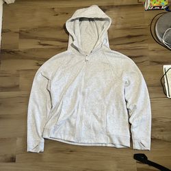White Zip Up