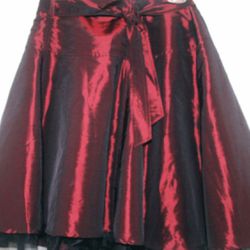 Bisou Bisou Rio Red Skirt With Black Tulle Nwt 