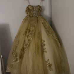 Gold Quince Dress