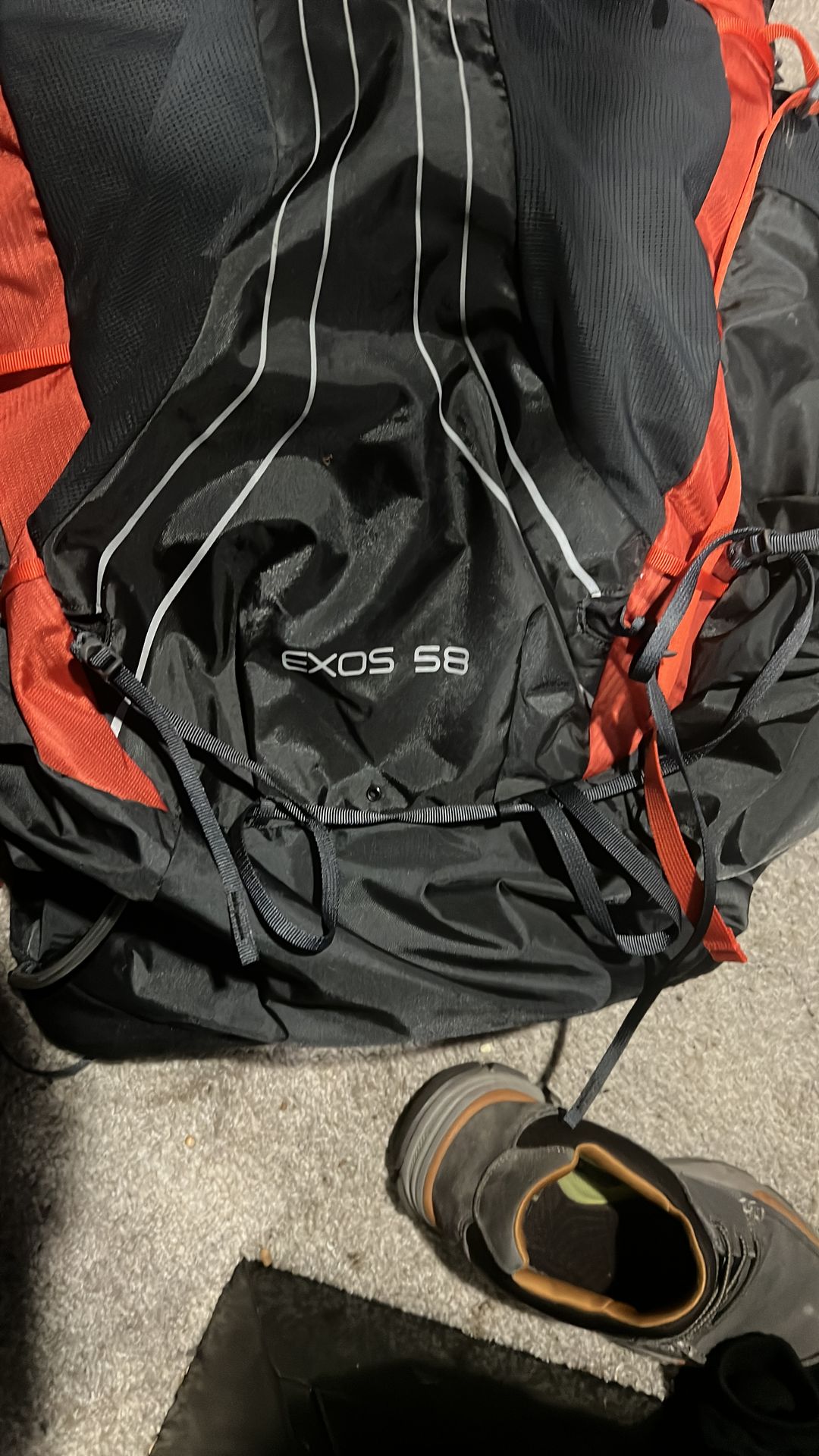 osprey internal frame pack for backpacking 58 L