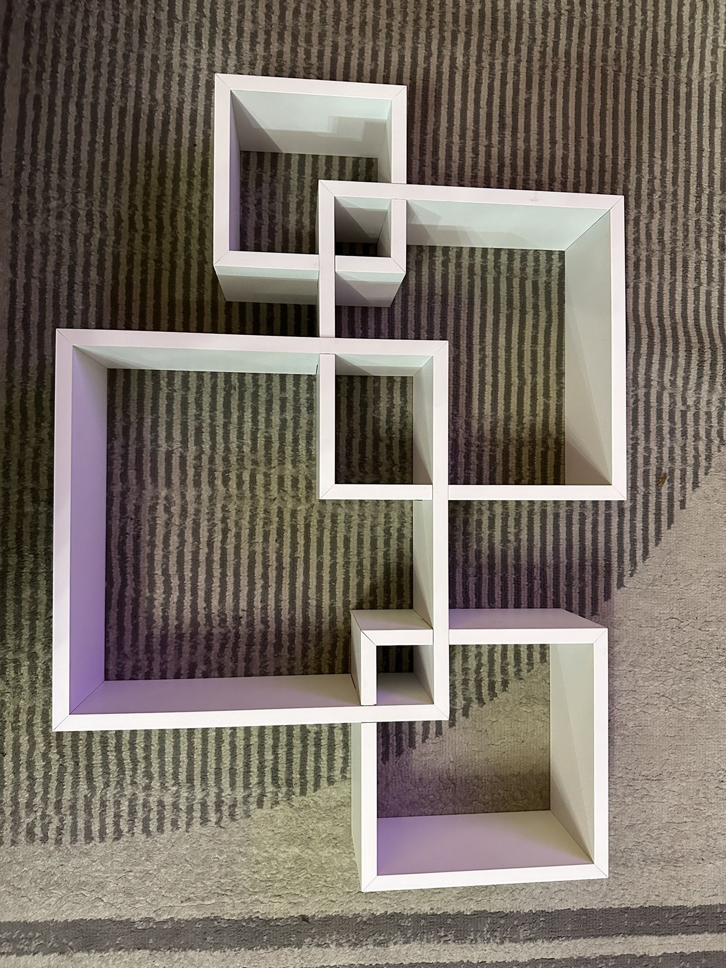 Asymmetrical Geometric Shelf - 4 Piece