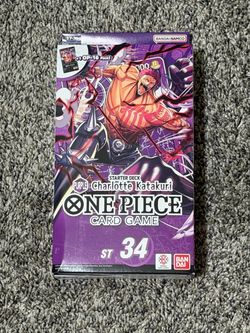 One Piece Card Game ST-34 Charlotte Katakuri Purple Starter Deck – NEW SEALED