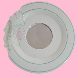 Vintage Wall Hanging Plate/Mirror Decor