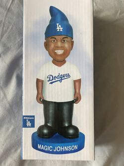 Magic Johnson Gnome Los Angeles Dodgers Bobblehead (Bundle & Save!)