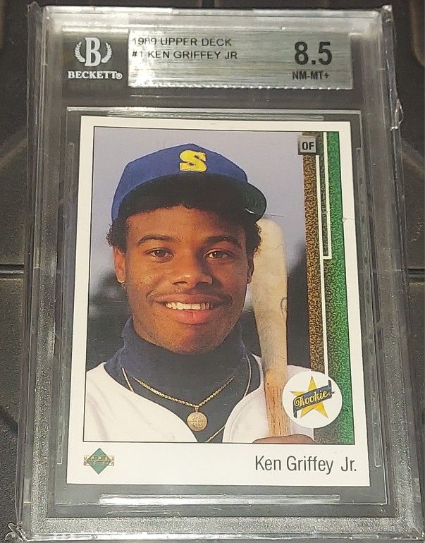 1989 UPPERDECK KEN GRIFFEY JR RC BECKETT 8.5