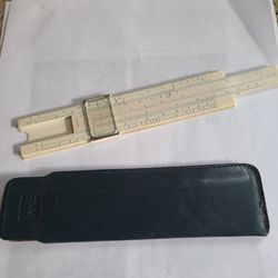 Vintage Keuffel & Esser Slide Rule W/ Leather Case 104897 USA