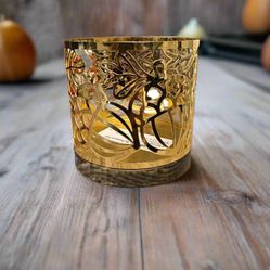 Golden Harvest Acorn Candle Holder