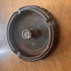 African wooden ashtray