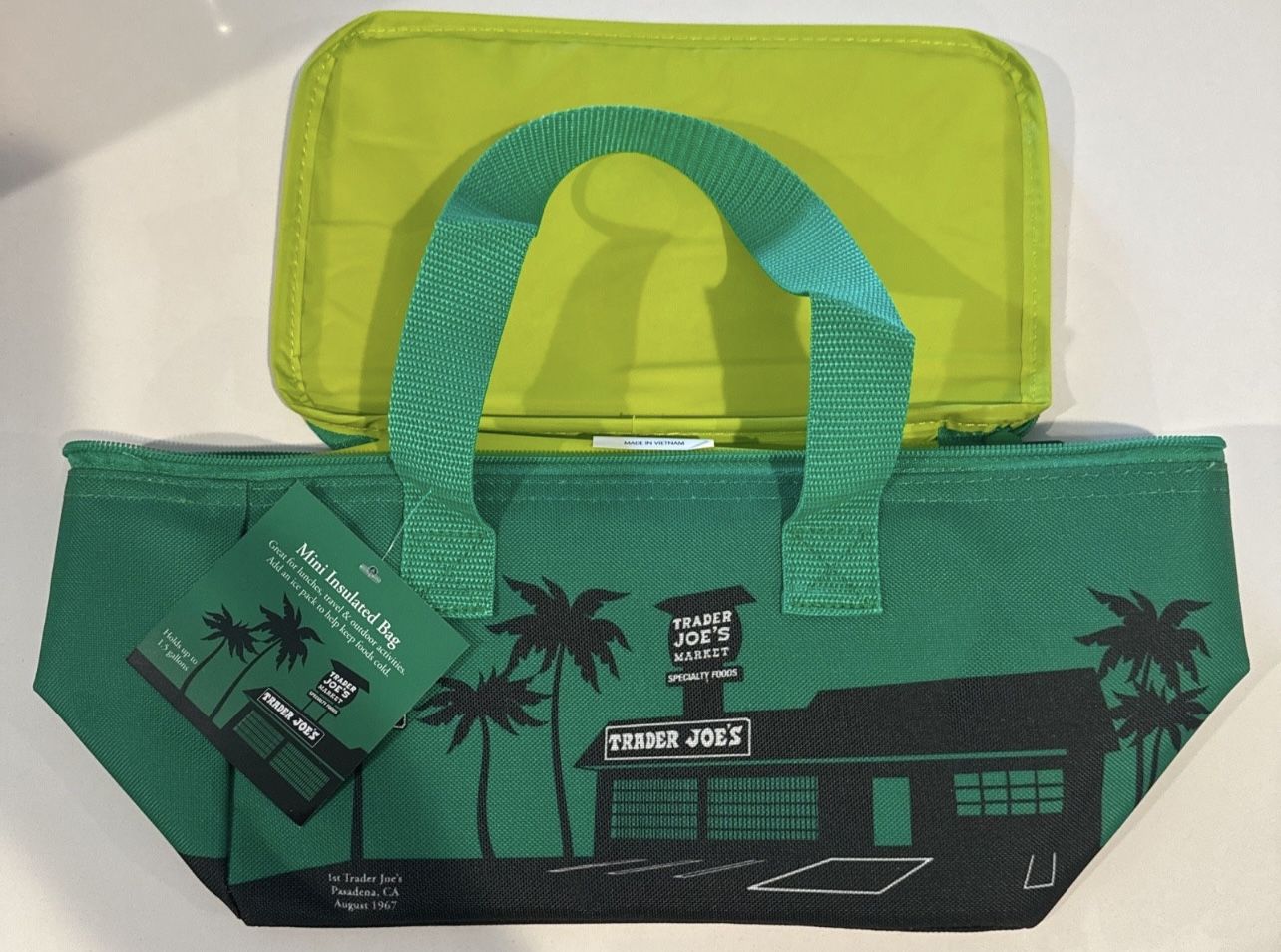 Trader Joe’s Green Mini Insulated Tote Bag
