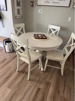 Crate and Barrel dining table