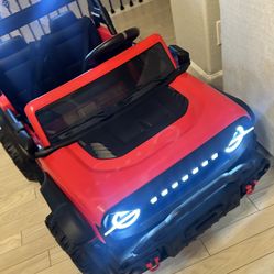 Best Choice Products Kids 24V 2-Seater Electric Ride On Car Truck w/ 132lb Weight Capacity, Parent Control, Bluetooth, LED Lights - Red