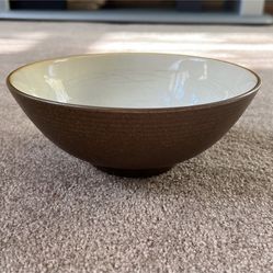 Sango pristine mocha salad bowls - set of 8 they have scratches from silverware but no chips just spider cracks. The bowls are 7.25”