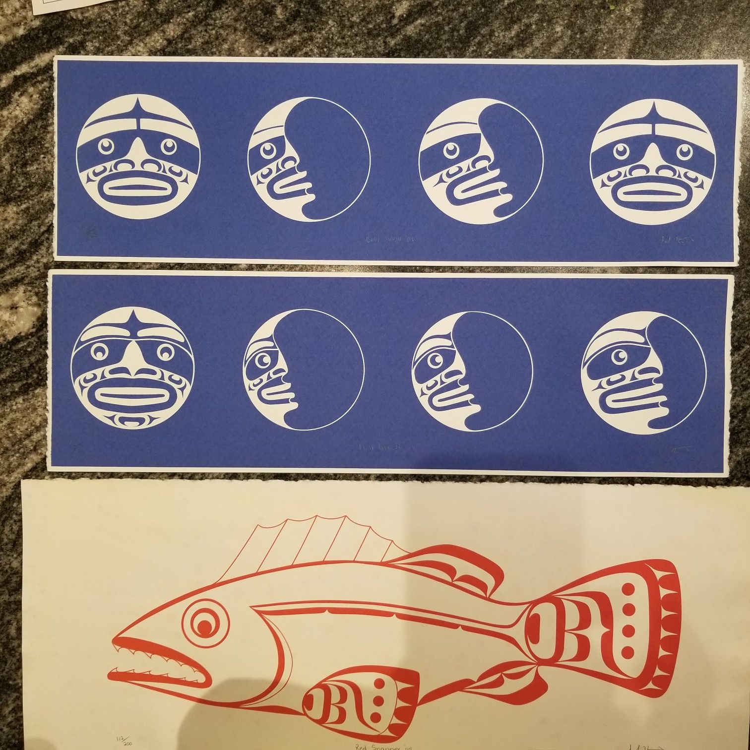 Numbered Canadian/Native American Prints