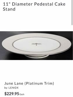 Kate Spade June Lane 11" Pedestal Cake Stand