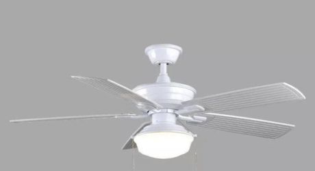 Home Decorators Collection Marshlands LED 52 in. White Indoor/Outdoor ceiling fan