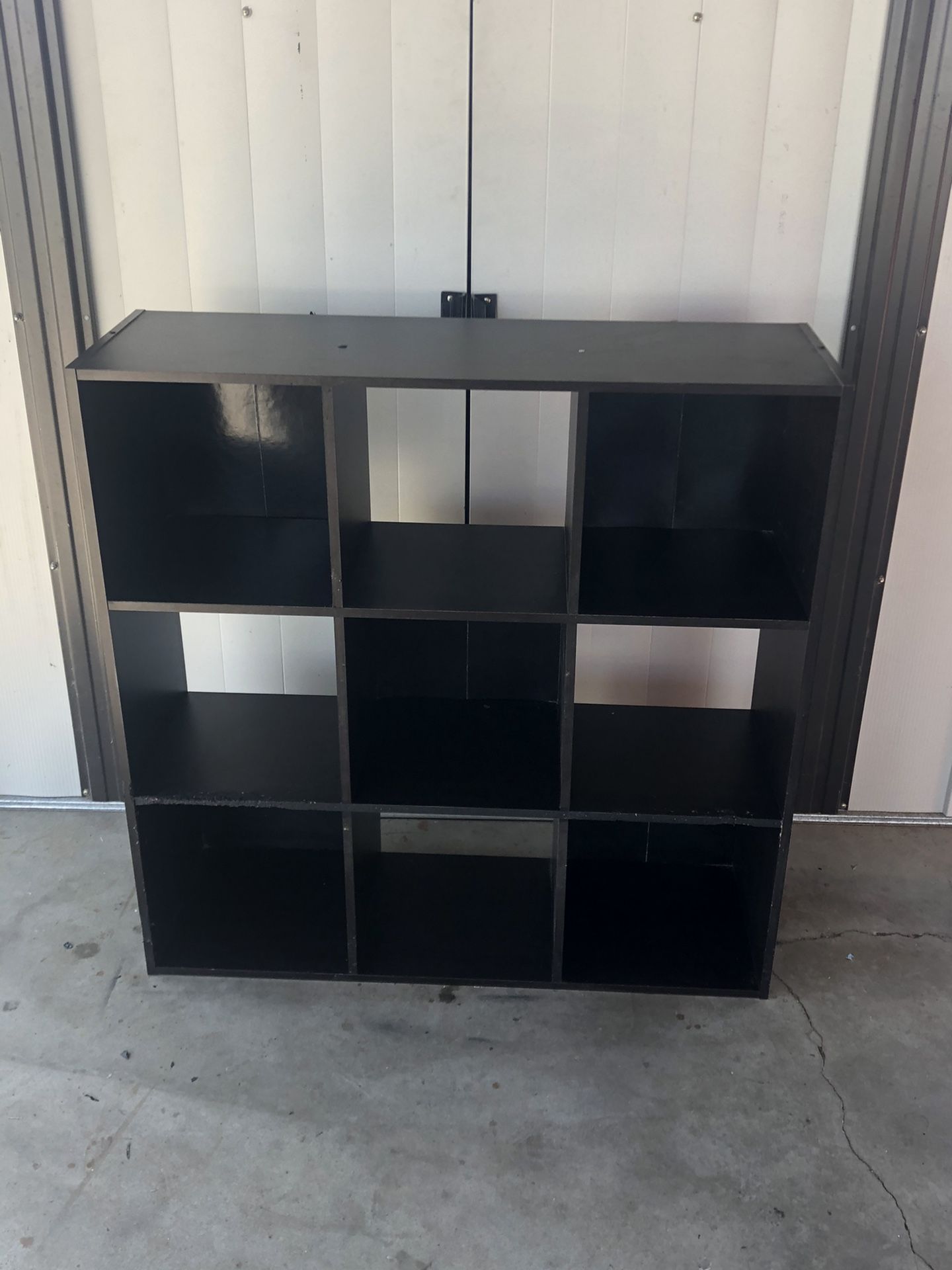 Black 9 cube organizer stand