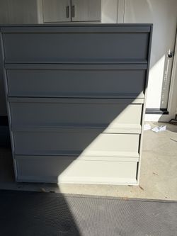 BluDot gray Wood Dresser