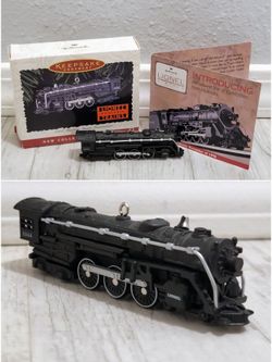 1996 Hallmark Keepsake Lionel 700E Hudson Steam Locomotive Ornament Die-Cast In Box
