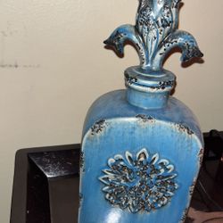 TEAL GREEN VINTAGE VASE