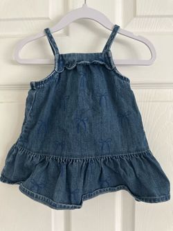 Baby Girl Denim Ruffle Dress