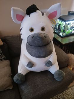 Extra large Jumbo zebra Plushie...Clean, no holes rips or stains.