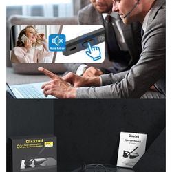Open Ear Wireless Headset GIXXTED Professional Built-in 