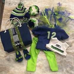 Seattle Seahawks doll clothes and accessories!