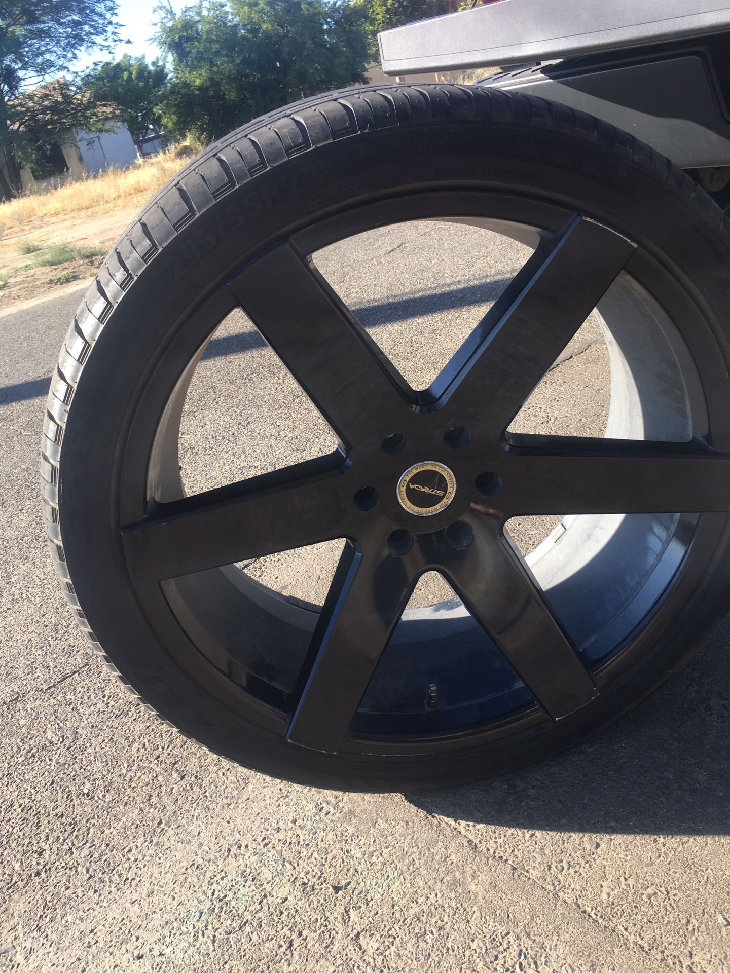 24’ tires with rims set of 4