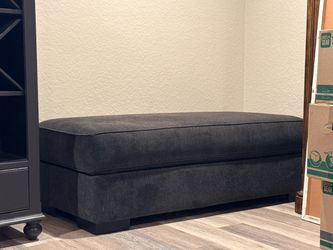 Ottoman - charcoal grey