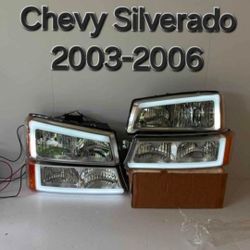 Chevy Silverado 2003-2006 Headlights 