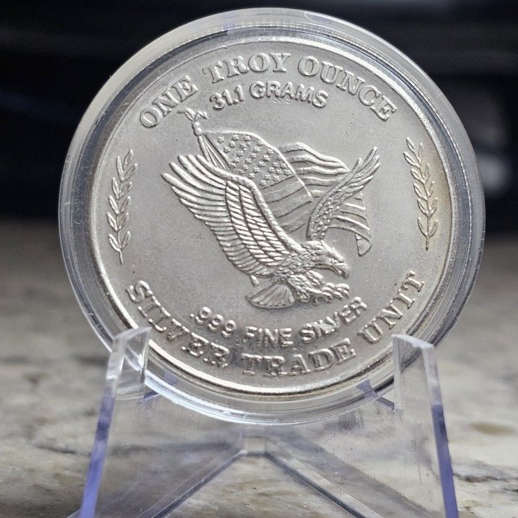 1 oz 1981 Vintage U.S. Assay Office Silver Trade Unit .999 FINE SILVER
