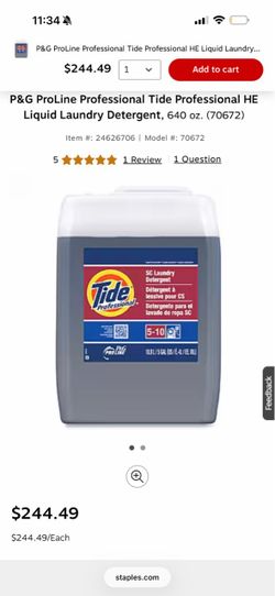 Laundry detergent Tide