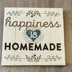 Happiness is homemade - wall hanging 8x8”