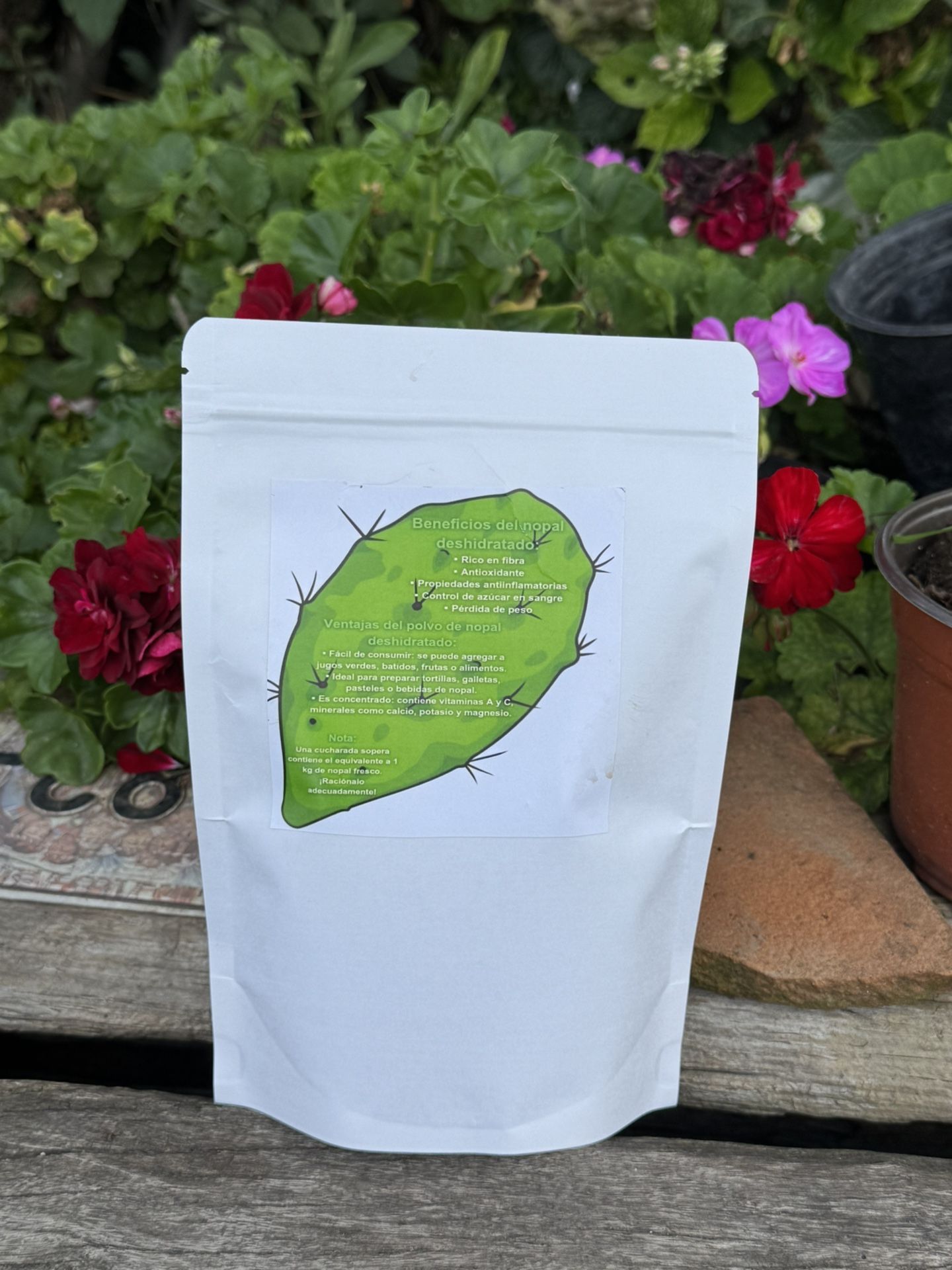 Nohpalli Nava Nopal Deshidratado En Polvo Alto En Fibra/Cactus Powder High Fiber