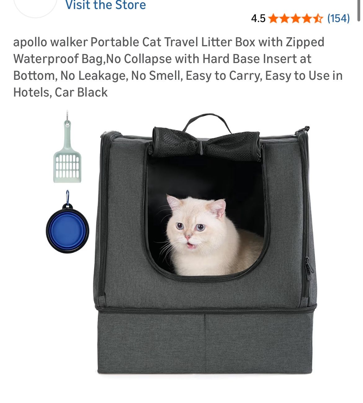 🐾 Apollo Walker Portable Cat Travel Litter Box – New in Box! 🐱  📍 Pickup Location: S. Durango & 215 near IKEA 💰 Price: $25 (Firm) — Retail $40  Ta