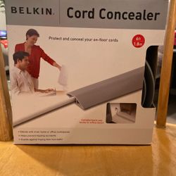Belkin Cord Concealer 6 Ft. Gray New In Box 